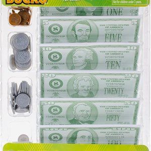 Alex Brainy Bucks Cash Stash Tray, Pretend Play Money
